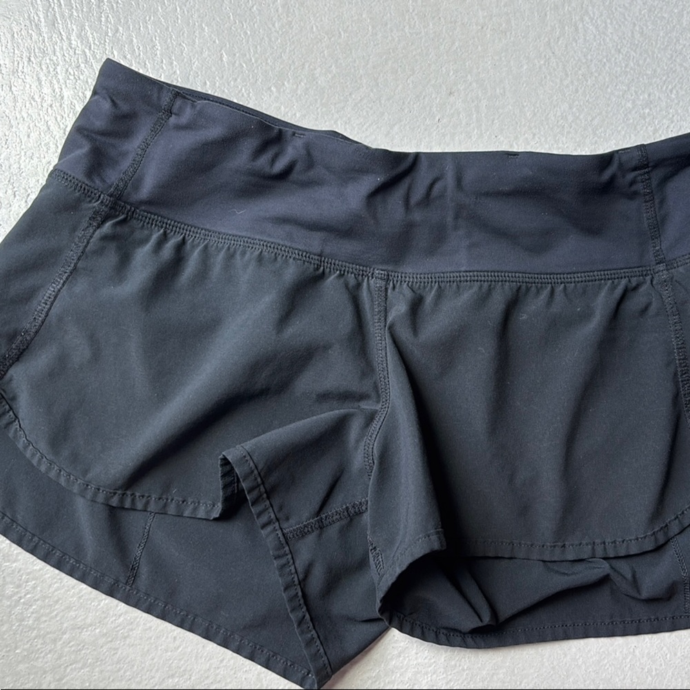 Lululemon Athletica Black Speedup shorts - size 4